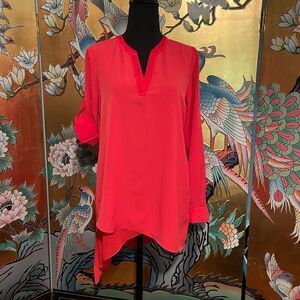 White House Black Market Red Blouse - Size 4
